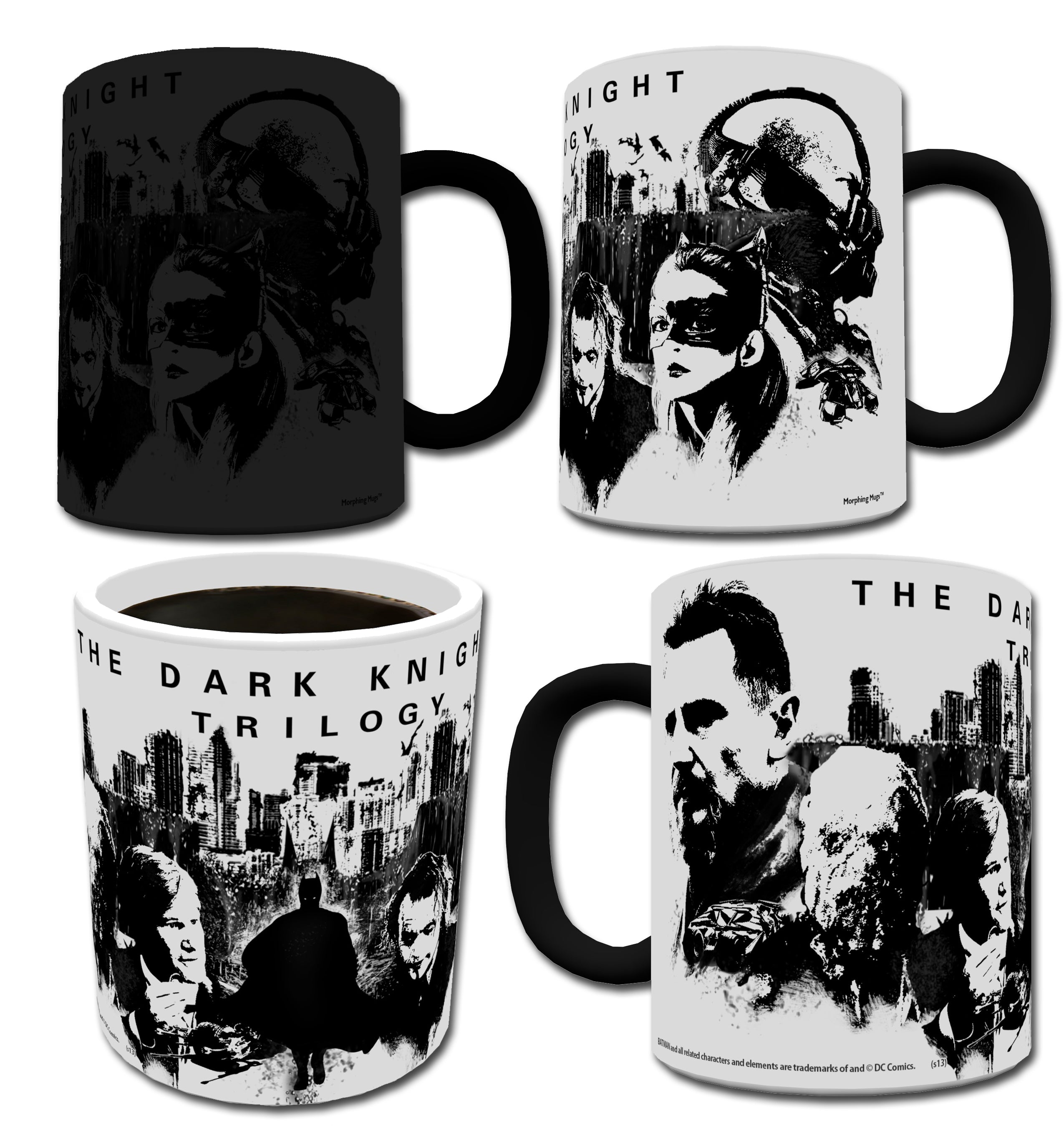 DC Comics (Batman: The Dark Knight Trilogy: Black and White) Morphing Mugs® Heat-Sensitive Mug MMUG028